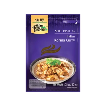 Asian Home Gourmet Indiai csípős korma curry paszta 50g