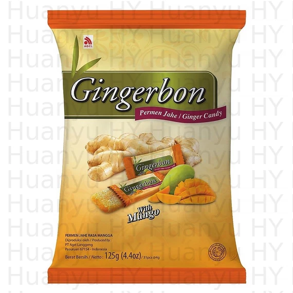 Gingerbon Gyömbér cukorka mangóval 125g