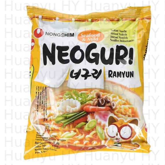 Nongshim Raccoon tenger gyümölcsei tészta 120g enyhén csípős