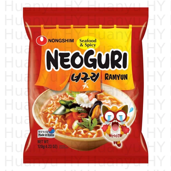 Nongshim Raccoon Tengeri tészta 120g (csípős)