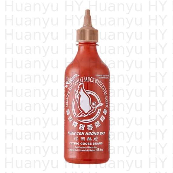 Flying Goose Csípős sriracha chili szósz extra fokhagymával 455ml