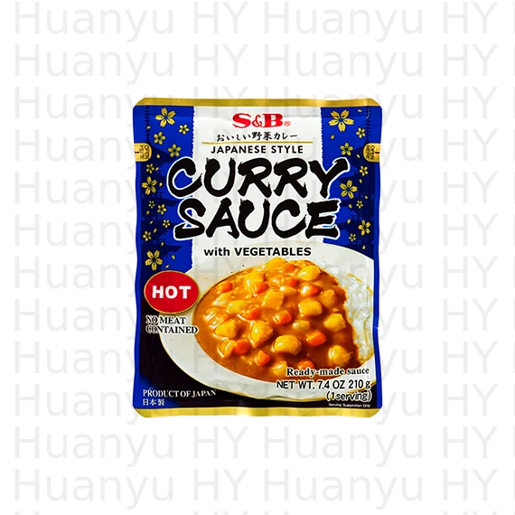 S&B Csípős japán curry szósz zöldséggel 210g